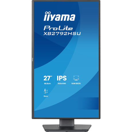 Iiyama Prolite xb2792hsu-b1 27 Monitor (Schwarz (matt), HDMI, Display Port, 2x USB-A, USB-B, 120 Hz)