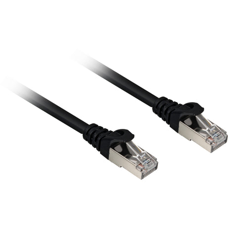 Sharkoon Netzwerkkabel SFTP, RJ-45 mit Cat.6a (schwarz, 10 Meter, halogenfrei)