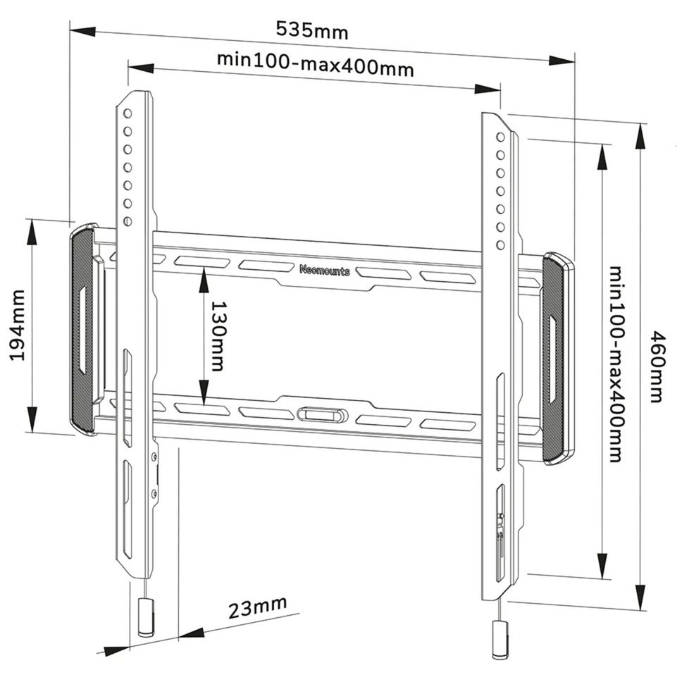Neomounts von Newstar WL30-550BL14 TV-Wandstonde