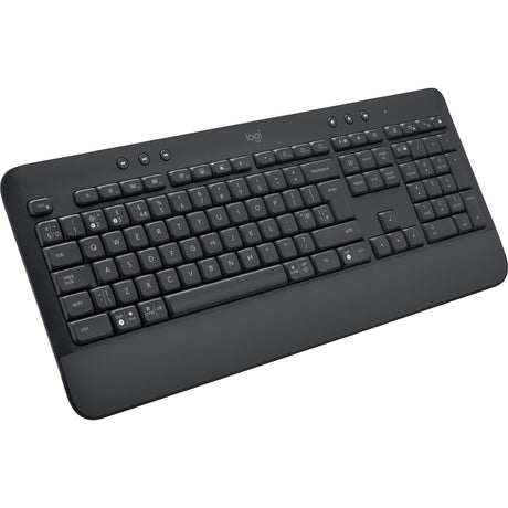 Logitech Signature K650 kabellose Komforttastatur (Graphit, US-internationales Layout (QWERTY), 100 %)