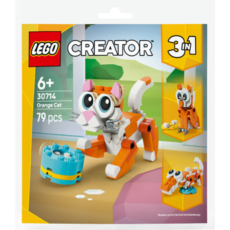 Lego 30714 Tasche orange Katze | 10 Stück