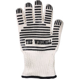 The windmill hittebestendige handschoen (wit zwart, one size fits all)