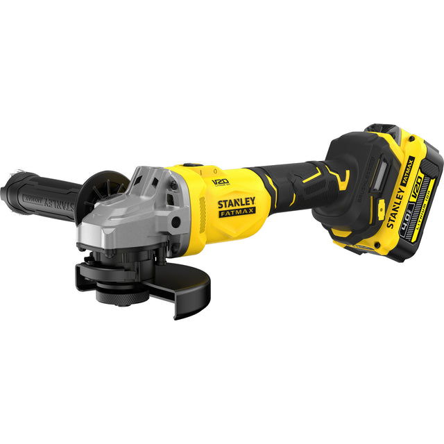 Stanley Fatmax V20 18V Winkelschleifer 125mm (schwarz gelb, Akku und Ladegerät inklusive, mit Koffer)