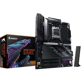 Gigabyte B850 Aorus Elite WiFi7 Sockel AM5 Mainboard (schwarz, RAID, 2,5GB-LAN, WiFi 7, BT, Sound, ATX)
