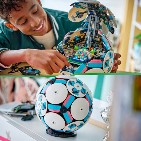 Lego Editions Fußball – 3D-Display-Bausatz mit Ministadion – Geburtstagsgeschenk für Jungen, Mädchen und Fußballfans ab 10 Jahren – 43019
