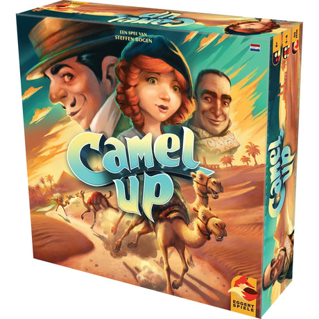 Asmodee eggertspiele Camel Up – Brettspiel Kamelrennen – Neuauflage mit 3D-Palme