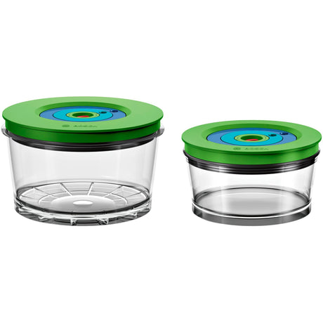 Bosch Vakuum-Aufbewahrungsboxen mmzv0sb2 Behälter (transparent grün, 2 Stück)