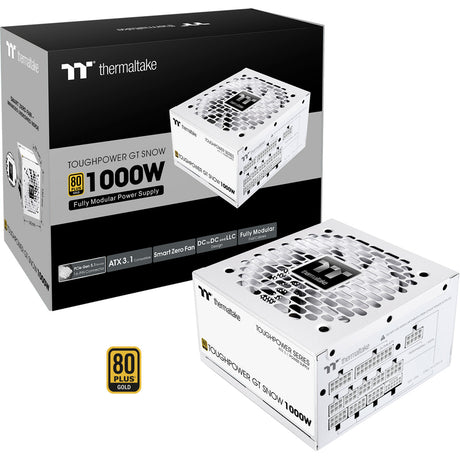 Thermaltake Toughpower GT Snow modulares 1000-Watt-Netzteil (weiß, 5x PCIe)