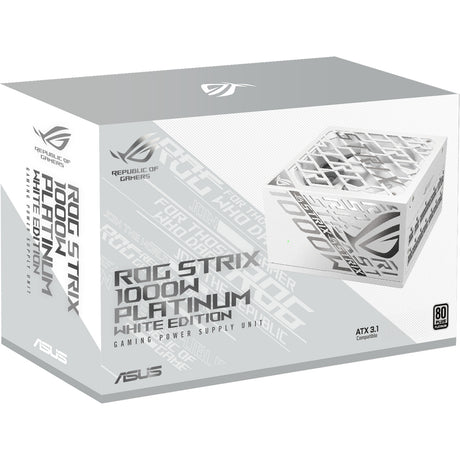 Asus Rog Strix Platinum White Edition modulares 1000-Watt-Netzteil (weiß, 1x 12V-2x6, 4x PCIe)
