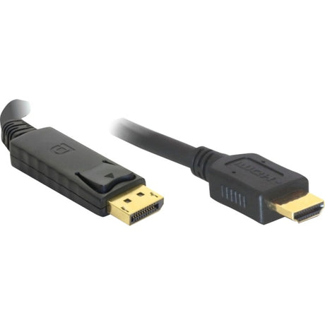 Delock Displayport > High Speed HDMI Adapter (schwarz, 3 Meter, passiv, 4k, vergoldet)