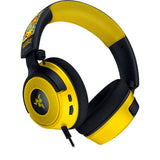 Razer kraken v4 x - pokémon edition over-ear gaming headset (zwart geel, pc, playstation 5, nintendo switch)
