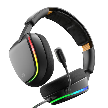 Glorious GHS Eternal RGB – Stereo-RGB-Gaming-Headset, Over-Ear-Gaming-Headset (Schwarz, PC, PS5, PS4, Switch, USB-C)