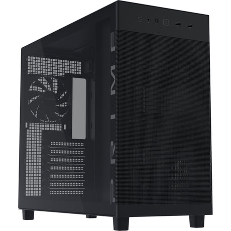 Asus Prime Ap303 - Midi-Tower-Gehäuse mit gehärteter Glasscheibe (Schwarz | 2x USB-A | 1x USB-C | gehärtetes Glas)