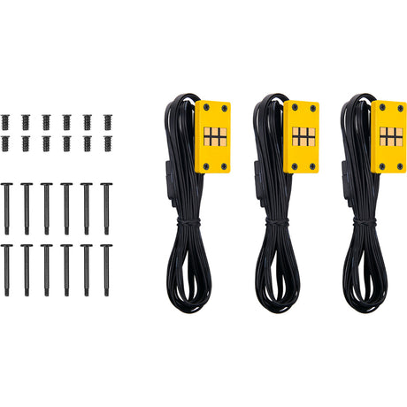 Thermaltake CT120 EX ArGB Sync PC-Lüfter Bumblebee (3-Lüfter-Pack) Gehäuselüfter (gelb, 3 Stück, 120 x 120 x 25 mm, PWM)