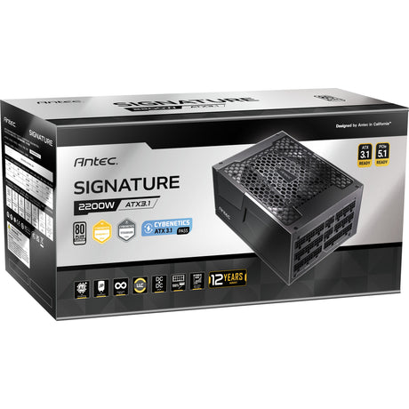 Antec Signature 2200 Platinum ATX3.1 Modulares 2200-Watt-Netzteil (schwarz, 2x 12V-2x6, 6x PCIe)