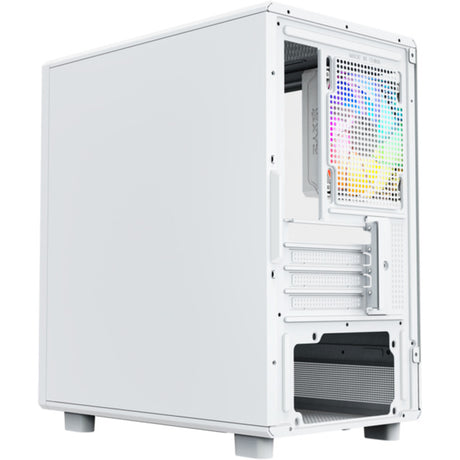 Xyz PC Gear Atom Midi-Tower-Gehäuse (weiß | 2x USB-A | 1x USB-C | gehärtetes Glas)