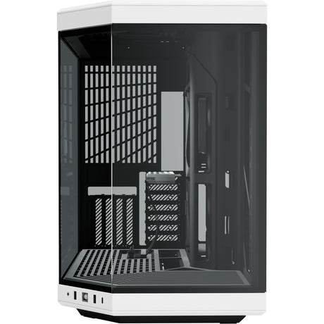 Hyte y70 Midi-Tower-Gehäuse (schwarz und weiß | 2x USB-A | 1x USB-C | gehärtetes Glas)