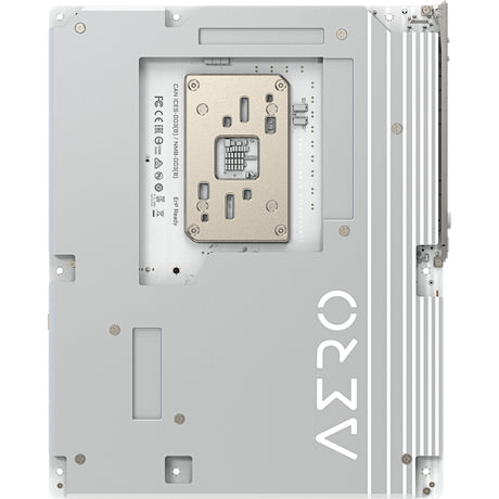 Gigabyte x870e aero x3d wood socket am5 moederbord (zilver houtkleur, raid, 2x 5 gb-lan, wi-fi 7, bt, sound, atx)