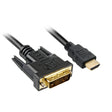 Sharkoon HDMI > DVI-D Adapter (schwarz, 2 Meter, Dual-Link)