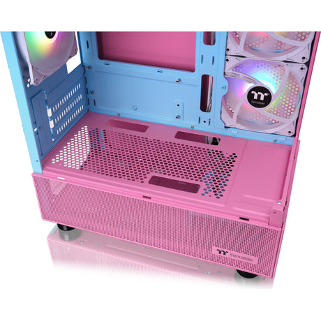 Thermaltake View 170 TG ArGB Mini-Tower-Gehäuse (Rosa | 2x USB-A | RGB | gehärtetes Glas)