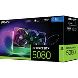 Pny Geforce RTX 5080 ARGB OC Grafikkarte (DLSS 4, 3x Display Port, 1x HDMI 2.1)
