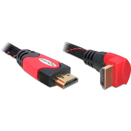 Delock HDMI Winkelkabel (schwarz rot, 2 Meter)