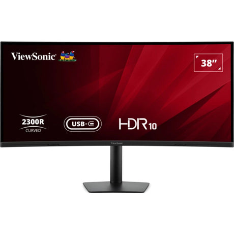 Viewsonic VA3820C UWQHD+ 21:9 gebogener Monitor mit USB-C-Hub 38 Ultrawide (schwarz, 2x HDMI, 1x Displayport, USB-C, USB-B)