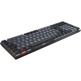 Cherry KW 550 MX LP, Tastatur (Schwarz, US-Layout, MX Low Profile 2.0 Elfenbein, 96 %, weiße LED, PBT-Tastenkappen)