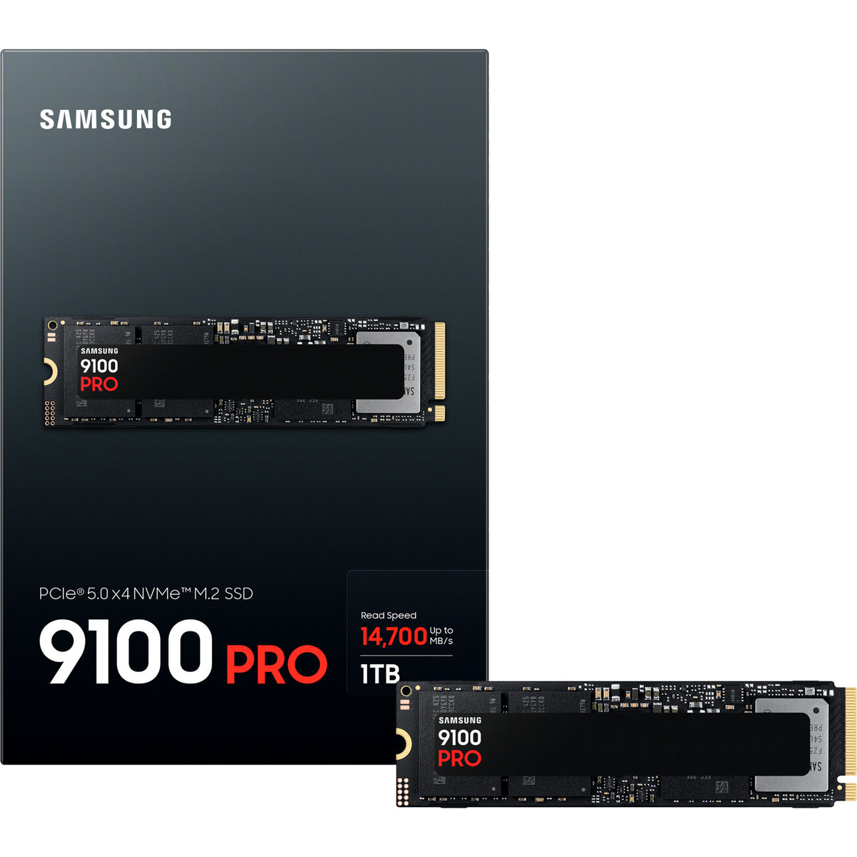 Samsung mz-vap1t0bw 9100 pro pcie® 5.0 nvme™ m.2 SSD – 1 TB, 1 TB, M.2, 14700 MB s