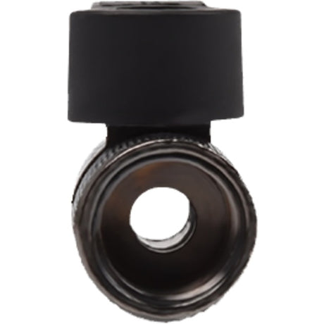 Alphacool 2-Wege-Kugelhahn G1 4 Nickel-Hahnstück (schwarz)