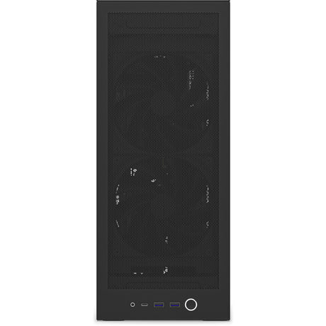 Nzxt h2 flow Mini-Tower-Gehäuse (schwarz | 2x USB-A | 1x USB-C | gehärtetes Glas)