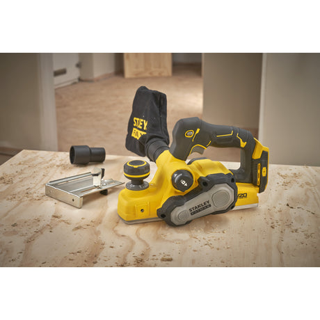 Stanley Fatmax V20 18 V bürstenloser Elektrohobel (schwarz gelb, Akku und Ladegerät nicht im Lieferumfang enthalten)