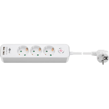 Goobay 3-Wege-Sockel mit Schalter und USB