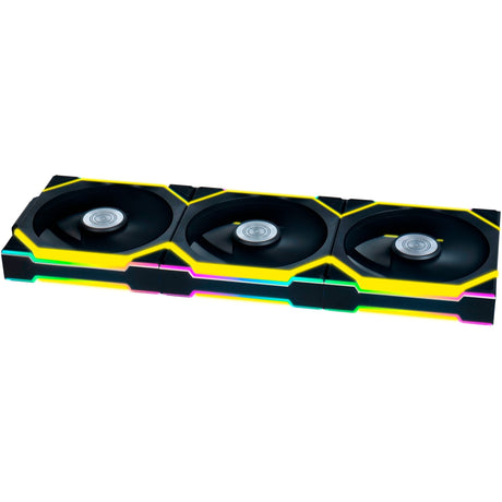 Lian Li Uni Fan SL120 Wireless RGB Gehäuselüfter (schwarz, 3 Stück, 120 x 124,5 x 28 mm, PWM)