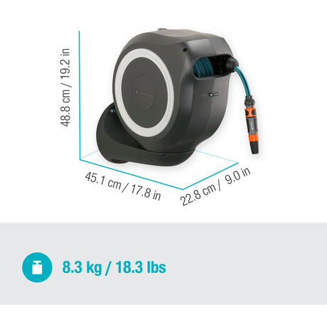 Gardena Wandschlauchbox Rollup m - Schlauchhalter - 20 Meter - ø 11 mm