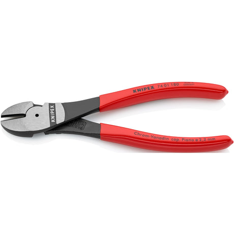 Knipex Kraft-Seitenschneider 74 01 180 Schneidzange (rot)