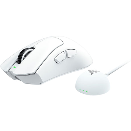 Razer Deathadder V4 Pro Gaming-Maus (weiß, bis zu 45.000 dpi, 8000 Hz)
