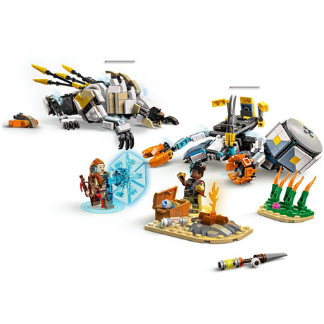 Lego® Horizon Adventures™ Aloy und Varl vs. Muschelläufer und Sägezahn – 77037