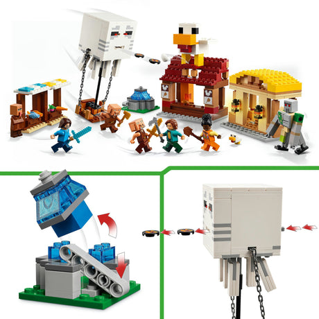 Lego Minecraft: Der schreckliche Ballonangriff auf das Dorf – 21273