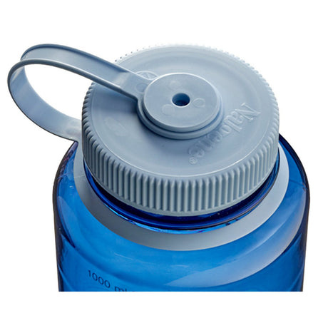 Nalgene Wide Mouth Sustain Wasserflasche, 1 Liter Trinkflasche (Indigo)
