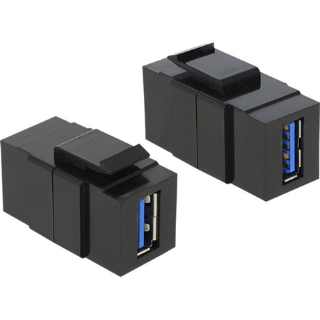 Delock Keystone USB 3.0 A Buchse > USB 3.0 A Buchse Keystone Modul (schwarz)