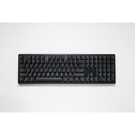 Ducky Zero 6108 Classic Black RGB mechanische Gaming-Tastatur (Schwarz, US-Layout (QWERTY), Cherry MX2A Blau, 100 %, RGB-LEDs, Double-Shot PBT, Hot Swap, 2,4 GHz | Bluetooth | USB-C)