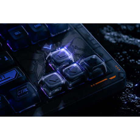 8bitdo Retro 87 mechanische Tastatur – Mecha Break (schwarz, US-Layout (QWERTY), Kailh Box Jellyfish Pro Glaze, 80 % (TKL), ABS-Tastenkappen, Hot-Swap, Bluetooth LE 5.0, kabellos 2,4 GHz, USB)