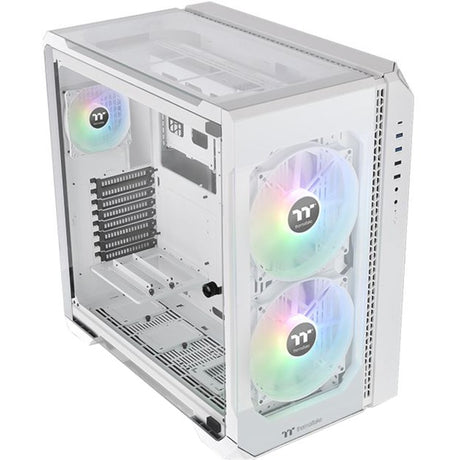 Thermaltake View 51 tg Snow Argb Edition Midi-Tower-Gehäuse (weiß | 4x USB-A | 1x USB-C | RGB | Fenster)