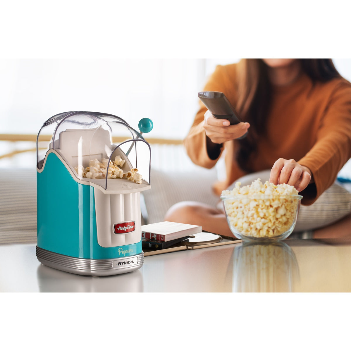 Ariete Party Time Popcornmaschine 2958 01 Popcornmaschine (hellblau)