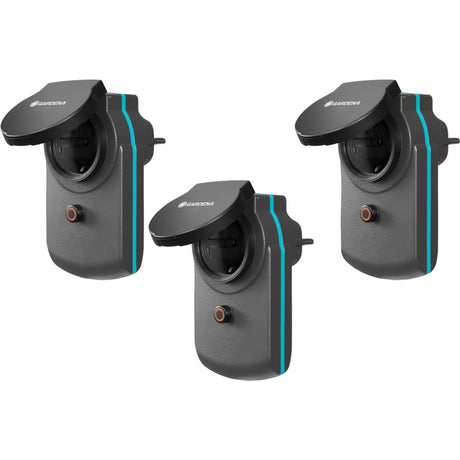 Gardena Smart Power Adapter Set Wandsteckdose (schwarz, 19096-20, 3 Stück)