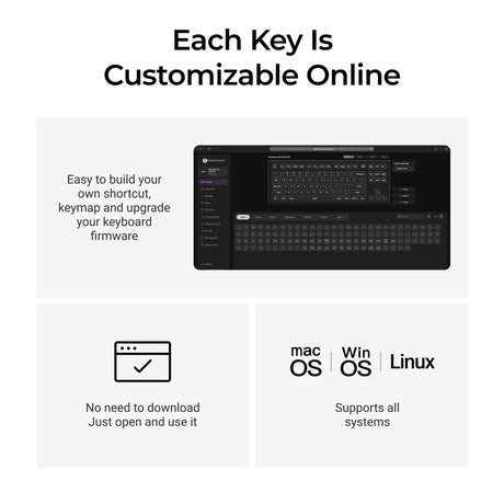 Keychron q3 ultra-m3 8k wireless custom mechanical keyboard (zwart, us lay-out (qwerty), silk pom brown, 80% (tkl), rgb, hot swap, 8k, 2.4 ghz | bluetooth 5.2 | usb-c)