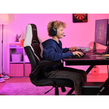 Trust GXT 703W Riye Gaming-Stuhl (schwarz und weiß)