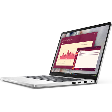 Dell pro 14 pc14250 14 laptop (platina zilver | core ultra 5 235u | intel graphics | 16 gb | 512 gb ssd)