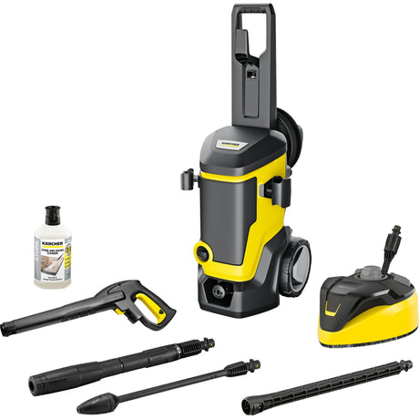 Kärcher K 7 WCM Premium Home Hochdruckreiniger (Gelb Schwarz, mit Schmutzfräse, Schlauchtrommel und Flächenreiniger)